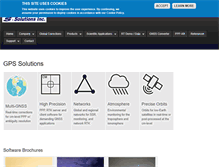 Tablet Screenshot of gps-solutions.com